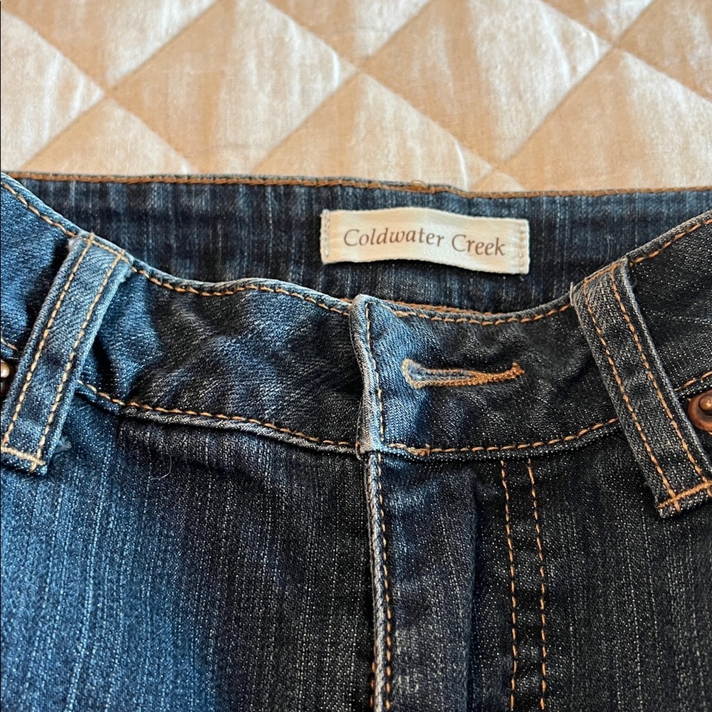 Coldwater Creek Women’s Straight Leg Dark Blue Jeans